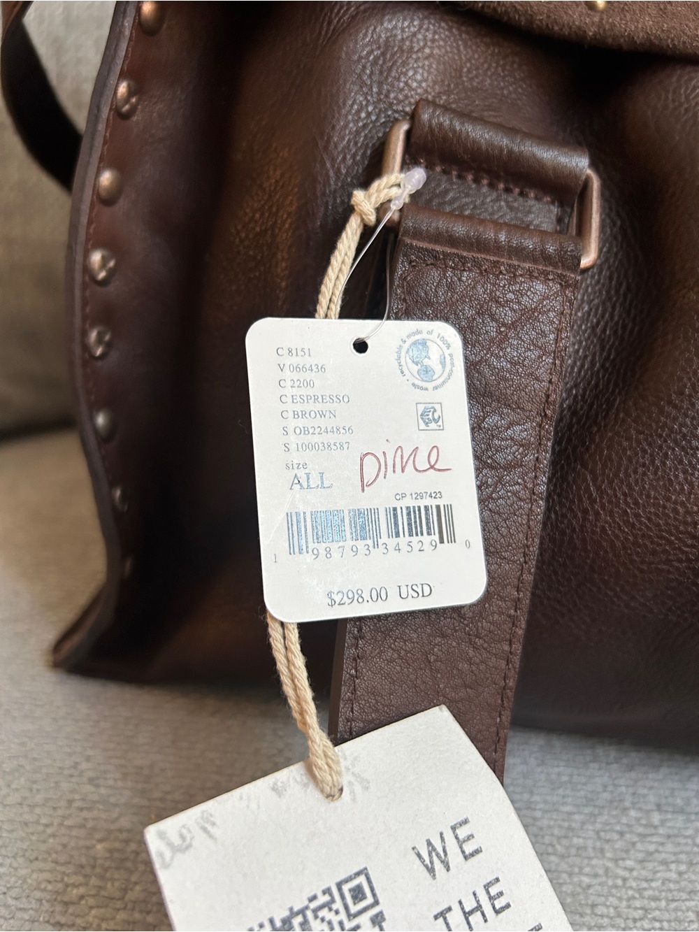 Free People NEW We The Free Shay Stud Tote - Picture 7 of 8